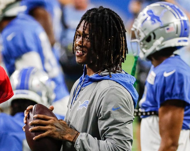 Detroit Lions wide receiver Jameson Williams